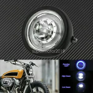 �I�[�g�o�C 6.5 �w�b�h���C�g�����v�����j���O���[�n�C�r�[���u���[ DRL �n�[���[ XL �ɓK�� Motorcycle 6.5 Headlight Lamp Running Low High Beam Blue DRL Fit For Harley XL �y���s�A���i�z