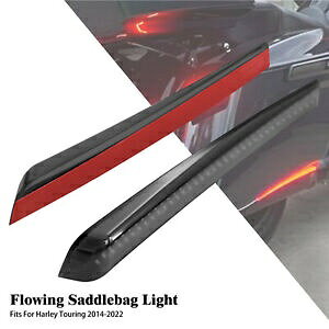ThobOTCh}[J[LED郉jOu[LECJ[CgX[NYt Saddlebag Side Marker LED Flowing Running Brake Turn Signal Lights w/ Smoke Lens