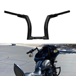 ubN 12 C` CU[ 1 C` GCv nK[ nho[ n[[ c[O [hLO 14-22 ɓK Black 12" Riser 1" Ape Hanger Handlebar Fits For Harley Touring Road King 14-22