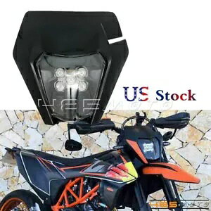MX Gf[ LED wbhCgwbhv EXC XCW XC SX SXF XCF 250 501 FE TE TC 450 MX Enduro LED Headlight Headlamp For EXC XCW XC SX SXF XCF 250 501 FE TE TC 450