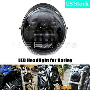 LED �v���W�F�N�V���� �w�b�h���C�g Hi/Lo �L�b�g �n�[���[ V ���b�h V-Rod VROD VRSC VRSCA VRSCDX �p LED Projection Headlight Hi/Lo Kit for Harley V Rod V-Rod VROD VRSC VRSCA VRSCDX �y���s�A���i�z