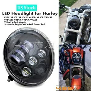 Hi/Lo LED �w�b�h���C�g DRL �A�Z���u�� �n�[���[ V ���b�h V-Rod VROD VRSC VRSCA VRSCDX �p Hi/Lo LED Headlight DRL Assembly for Harley V Rod V-Rod VROD VRSC VRSCA VRSCDX �y���s�A���i�z