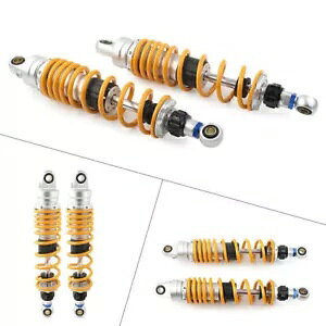 1 �y�A 340 MM �I�[�g�o�C���A�V���b�N�A�u�\�[�o�[ KH100 KH125 RS100 RS125 �S�[���h�p 1 Pair 340 MM Motorcycle Rear Shock Absorber for KH100 KH125 RS100 RS125 Gold �y���s�A���i�z