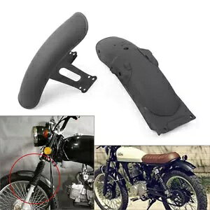ubN^tg&AtF_[}bhK[hJo[JtF[T[gCG125p Black Metal Front&Rear Fender Mudguard Cover For Cafe Racer Retro CG125