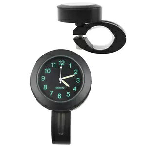 jo[T 7/8 C`I[goCnho[v}Ego[NH[cvh Universal 7/8" Motorcycle Handlebar Clock Mount Bar Quartz Watch Waterproof