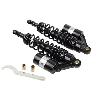 13 3/8C` 340mm 2 GAVbNAu\[o[ z_ JTL _[goCN ATV ubNp 13 3/8" 340mm 2pcs Air Shock Absorber for Honda Kawasaki Dirt Bike ATV black