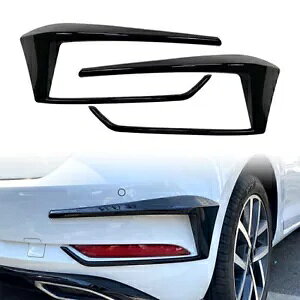 2 ubNAop[X|C[tHOCgJo[ VW St 7.5 Mk7.5 2016-2019 2 Pcs Black Rear Bumper Spoiler Fog Light Cover For VW Golf 7.5 Mk7.5 2016-2019