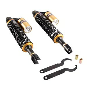 390mm AfVbNAu\[o[ NrXZbg JTLp 390mm Rear Nitrogen Shock Absorbers Clevis Set Fit For Kawasaki
