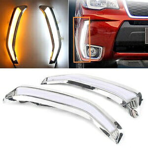 fC^CjOCg LED DRL XotHX^[ 2013-2018 2014 2015 16 17 ɓK Daytime Running Light LED DRL fit for Subaru Forester 2013-2018 2014 2015 16 17