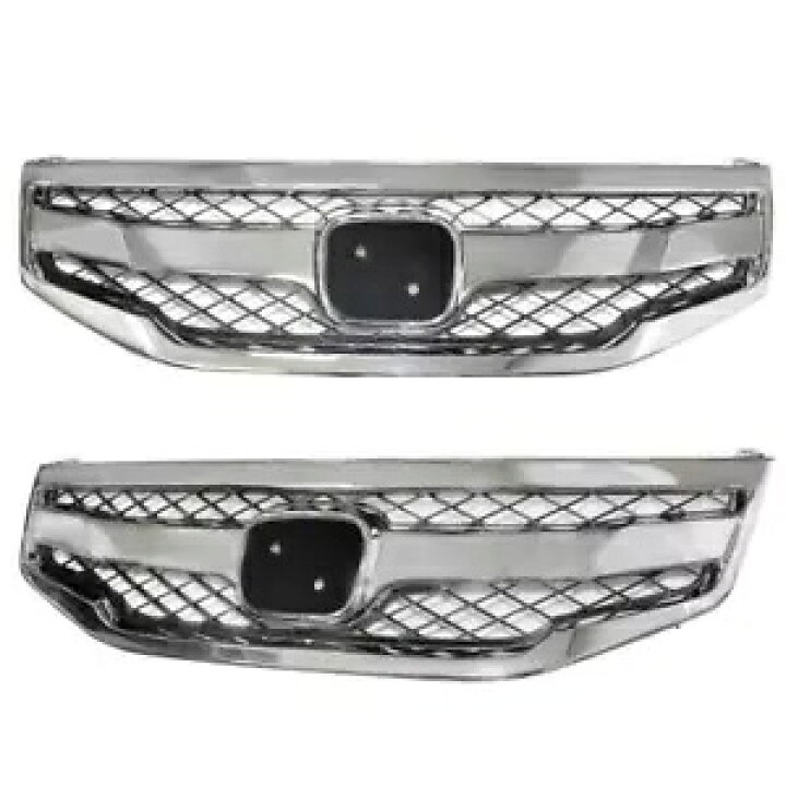 クロームフロントバンパーフードハニカムグリルグリルホンダアコードセダン 2011-2012 Chrome Front Bumper Hood Honeycomb Grille Grill For Honda Accord Sedan 2011-2012