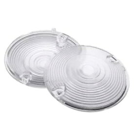 2x ターンシグナルライトカバー クリアレンズ ハーレーヘリテージ ソフテイル ツーリング 86-19用 2x Turn Signal Light Cover Clear Lens For Harley Heritage Softail Touring 86-19