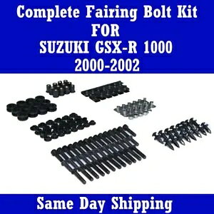 NT �I�[�g�o�C�t�F�A�����O�{���g�L�b�g�u���b�N�t�@�X�i�[ 2000-2002 GSXR 1000 NT Motorcycle Fairing Bolt Kits Black Fasteners for 2000-2002 GSXR 1000 �y���s�A���i�z