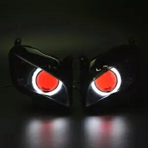 z_ CBR600RR 07-12 bhfrzCgGWFACvWFN^[AZuwbhCg For Honda CBR600RR 07-12 Red Devil White Angel Eye Projector Assembly Headlight