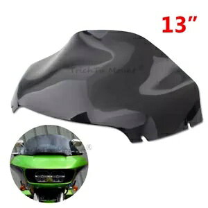 �n�[���[ ���[�h �O���C�h �E���g�� FLTRU 2015-2023 �p �u���b�N 13 �C���` �E�F�[�u �t�����g�K���X- Black 13" Wave Windshield for Harley Road Glide Ultra FLTRU 2015-2023-
