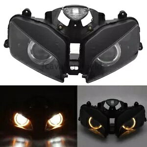 CG[GWFACYSvWFN^[wbhCgAZuz_CBR600RR 2003-06 Yellow Angel Eyes Fully Projector Headlight Assembly For Honda CBR600RR 2003-06