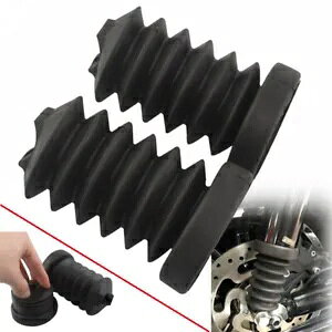 yAubNVbNAu\[o[o[tH[NQC^[QC^[u[cJo[n[[c[Op Pair Black Shock Absorber Rubber Fork Gaiter Gator Boot Cover for Harley Touring