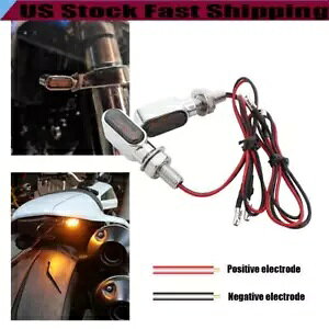 8 ~[gI[goC Led ^[VOiCgvCWP[^[ECJ[N[doCN 8mm Motorcycle Led Turn signal Light lamp Indicator Blinker Chrome Electric Bike