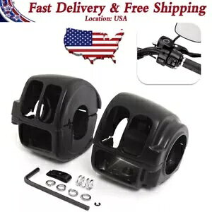 �n���h���X�C�b�`�n�E�W���O�J�o�[�L�b�g Harley Sportster Dyna Softail Road King �ɓK�� Handle Switch Housing Cover Kit fit for Harley Sportster Dyna Softail Road King �y���s�A���i�z