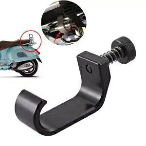 ユニバーサルブラックアルミ荷物バッグフレームフック Vespa GTS LX LXV 250 50 125用 Universal Black Aluminum Luggage Bag Frame Hook for Vespa GTS LX LXV 250 50 125