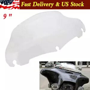 9 �N���A�E�F�[�u�t�����g�K���X�t�����g�K���X�n�[���[�c�[�����O FLH FLHX FLHT #2014-2023 9 Clear Wave Windshield Windscreen For Harley Touring FLH FLHX FLHT #2014-2023 �y���s�A���i�z