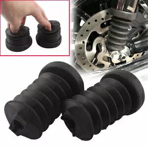 2x Ao[VbNAu\[o[tH[NJo[u[cn[[c[O FLHX FLHR FLHT p 2x Rear Rubber Shock Absorber Fork Cover Boot For Harley Touring FLHX FLHR FLHT