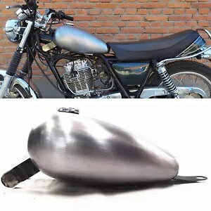 I[goCVo[K\KXR^N/Lbvt}n SR400 SR500 8L Motorcycle Handmade Silver Petrol Gas Fuel Tank W/ Cap For Yamaha SR400 SR500 8L