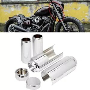 tgtH[Nu[cXC_[VbNJo[n[[Xg[g{u[C_[18-22N[p Front Fork Boot Slider Shock Cover For Harley Street Bob Low Rider 18-22 Chrome