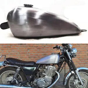 Vo[I[goCK\R^NIC^NLbvt}n SR400 500 10L Silver Motorcycle Petrol Fuel Tank Oil Tank with Cap For Yamaha SR400 500 10L