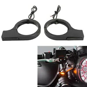 JX^N[U[`bp[{o[pubNtgtH[N^[VOiCg02001-0044 Black Front Fork Turn Signal Lights 02001-0044 For Custom Cruiser Chopper Bobber