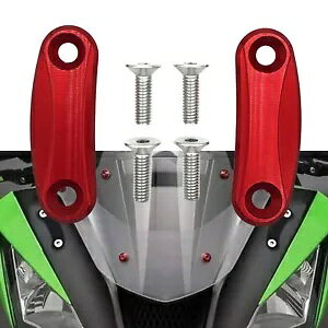 1 Zbg~[ubNItv[g Kawasaki ZX-10R 2016-2023 ZX-6R NINJA400 bh 1 Set Mirror Block Off Plates For Kawasaki ZX-10R 2016-2023 ZX-6R NINJA400 Red