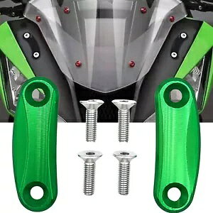 1 Zbg~[ubNItv[g Kawasaki ZX-10R 2016-2023 ZX-6R NINJA400 O[ 1Set Mirror Block Off Plates For Kawasaki ZX-10R 2016-2023 ZX-6R NINJA400 Green