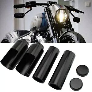�I�[�g�o�C�t�����g�t�H�[�N�K�[�h�J�o�[�`���[�u�L���b�v�n�[���[�_�r�b�h�\���_�C�i 06-17 HPUK Motorcycle Front Fork Guard Cover Tube Cap For Harley Davidson Dyna 06-17 HPUK