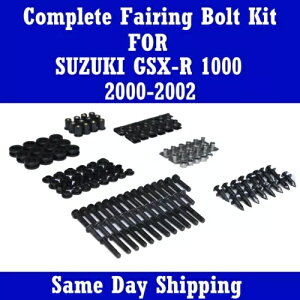 DS �I�[�g�o�C�t�F�A�����O�{���g�L�b�g�u���b�N�t�@�X�i�[ 2000-2002 GSXR 1000 DS Motorcycle Fairing Bolt Kits Black Fasteners for 2000-2002 GSXR 1000 �y���s�A���i�z
