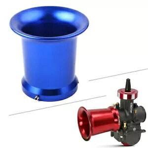 1x Lu^[ GAtB^[ CNC xX^bN EBhz[Jbv 32/34mm u[p 1x Carburetor Air Filter CNC Velocity Stacks Wind Horn Cup For 32/34mm Blue