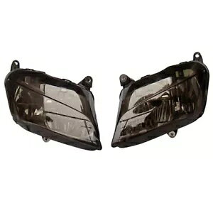 1 �y�A�V�����t�����g�w�b�h���C�g�w�b�h�����v�t�B�b�g�z���_ CBR 600RR F5 2007-2011 �X���[�N 1 Pair New Front Headlight Headlamp Fit Honda CBR 600RR F5 2007-2011 Smoke �y���s�A���i�z