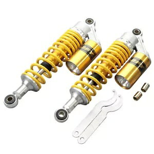 12.5�C���` 2�� �C�G���[ �G�A�V���b�N�A�u�\�[�o�[ �z���_ TRX250R 400ER 450R �N���b�h �S�[�J�[�g�p 12.5 2PCS Yellow Air Shock Absorbers For Honda TRX250R 400ER 450R Quad GoKart �y���s�A���i�z
