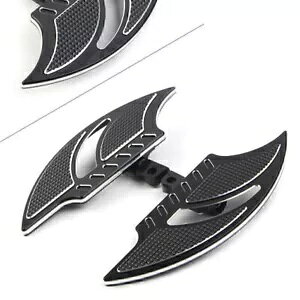 n[[_CiFXD FLSTpubNIX}EgtbgyOg}z[NpbZW[tA{[h Black Male Mount Foot Peg Tomahawk Passenger Floorboard for Harley Dyna FXD FLST