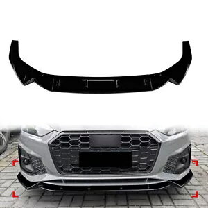 ̂ubNtgop[Xvb^[X|C[bvAEfB A5 Sline S5 8W6 2020-24 Glossy Black Front Bumper Splitter Spoiler Lip For Audi A5 Sline S5 8W6 2020-24