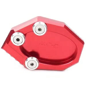 bh CNC TChX^hLbNX^hTChX^hv[gpbhJTL KLX250 Red CNC Sidestand Kickstand Extension Side Stand Plate Pad For Kawasaki KLX250