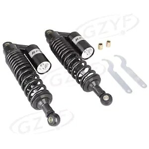 12.5C` 320mm yAVbNAu\[o[ TXyV NrX S[J[g ybg ATV ubN 2  12.5" 320mm A Pair Shock Absorbers Suspension Clevis Gokart Moped ATV Black 2PCS