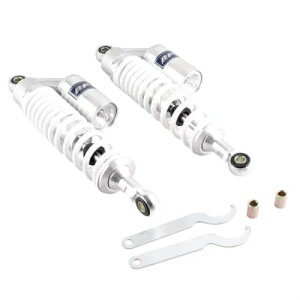 340mm 13.5C` yA GA A VbN Au\[o[ I[goC Zbg tBbg 125-250cc zCg 340mm 13.5" Pair Air Rear Shocks Absorber Motorcycle Set Fit 125-250cc White