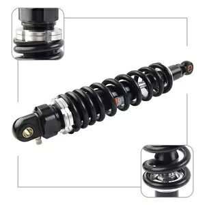 1 PC ubN 10 ~[gXvO 380 ~[gAVbNAu\[o[ ATV Nbh_[g]ԗp 1 Pc Black 10mm Spring 380mm Rear Shock Absorber For ATV Quad Dirt Bicycle