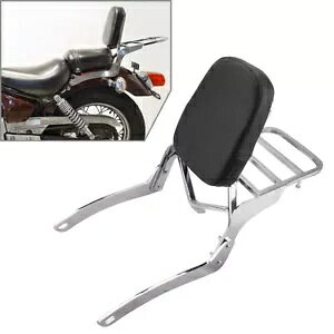 obNXg V[V[o[ וbN NbVpbh }n r[S XV250 125 88-2011p Backrest Sissy Bar Luggage Rack Cushion Pad for Yamaha Virago XV250 125 88-2011