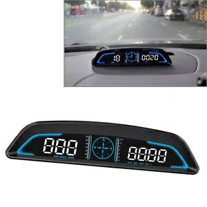 Ԃ GPS HUD Xs[h[^[ wbhAbv fBXvC RpX ׂĂ̎ԗp̑x߃A[ Car GPS HUD Speedometer Head Up Display Compass Overspeed Alarm For All Vehicles