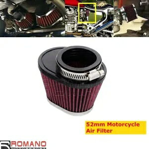 ユニバーサル 52 ミリメートル馬力入口オートバイエアフィルターエンジン吸気 BMW Universal 52mm Horsepower Inlet Motorcycle Air Filter Engine Intake For BMW