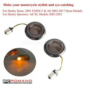 _łAo[ LED 1156 ^[VOiCWP[^[ Cg c[O Xg[g OCh 2 C`p Flashing Amber LED 1156 Turn Signal Indicator Light For Touring Street Glide 2"