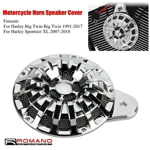 CNC �N���[���I�[�g�o�C���i�z�[���J�o�[�L���b�v�n�[���[�c�[�����O�r�b�O�c�C�� 1991-2017 CNC Chrome Motorcycle Parts Horn Cover Cap For Harley Touring Big Twin 1991-2017