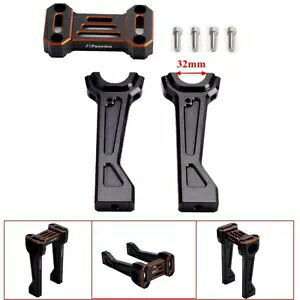 �n���h���o�[���C�U�[ 32mm �g�b�v�N�����v�J�o�[�t�� �n�[���[�p���A�����J�X�y�V���� RA1250S�p Handlebar Risers w/ 32mm Top Clamp Cover For Harley Pan America Special RA1250S