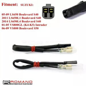 XYL VL1500 ʂ C90 S40 05-09 RlN^[hA_v^ 2Pin vO For Suzuki VL1500 Boulevard C90 S40 05-09 Connector Leads Wire Adapter 2Pin Plug