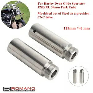 XeX 4 C` GNXeV n[[ _Ci X|[cX^[ FXD XL883 39 ~[g tg tH[N `[up Stainless 4in Extension For Harley Dyna Sportster FXD XL883 39mm Front Fork Tube